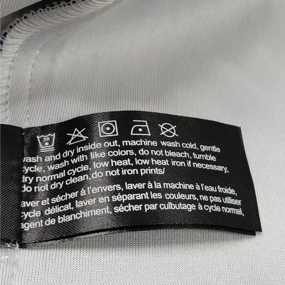 6th NBRHD Stripes Men’s Light Wash Distressed Denim Jacket XL Streetwear Y2K - Picture 13 of 13